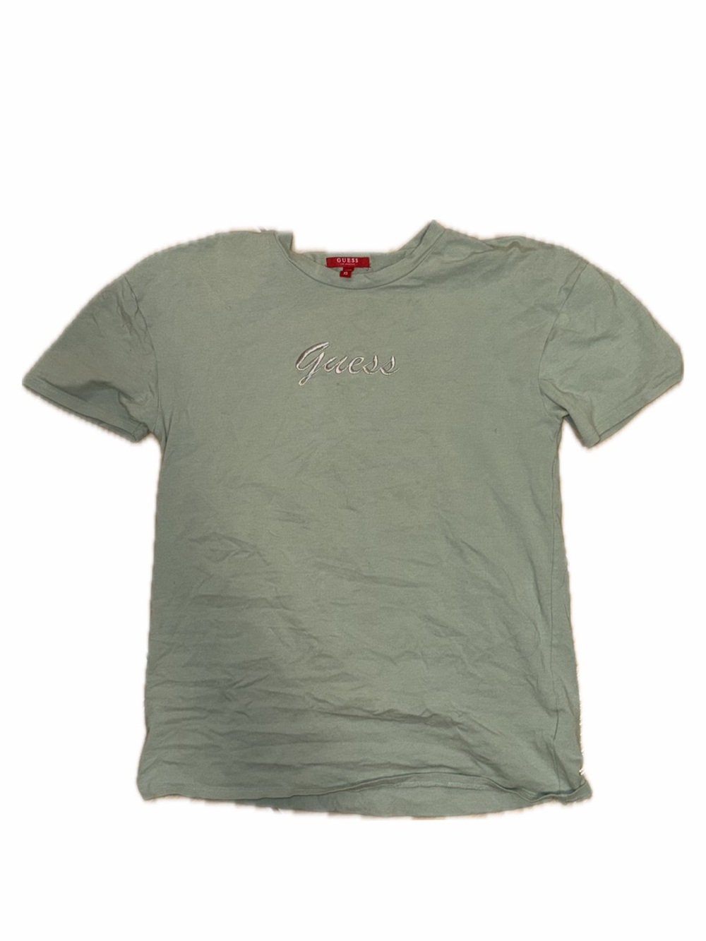 GUESS oversized Mint Green Logo Tee
